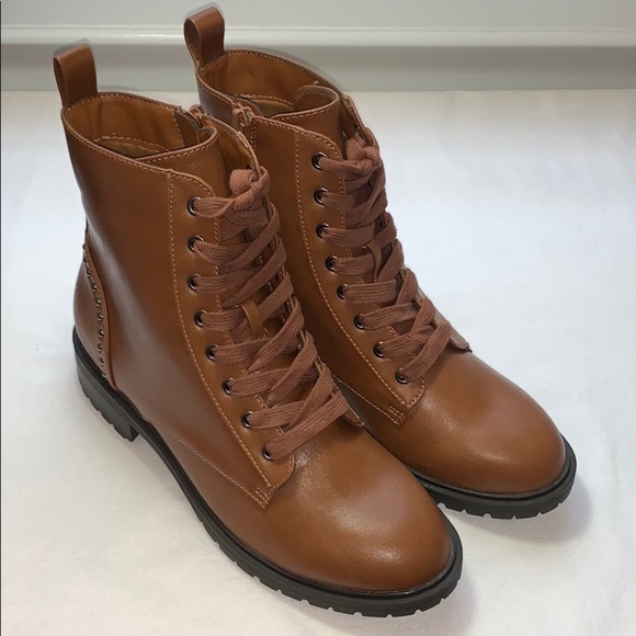 LAST TWO AVAILABLE!! New Women's Lexi & Abbie Lace Up Combat Boots - Picture 4 of 14